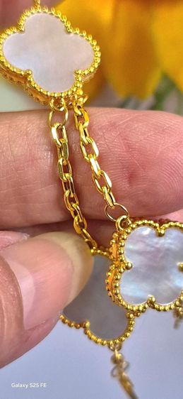 (จอง มัดจำ) สร้อยข้อมือแวนครีฟทอง 18k รูปที่ 11