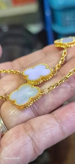 (จอง มัดจำ) สร้อยข้อมือแวนครีฟทอง 18k รูปที่ 7