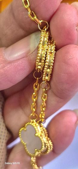 (จอง มัดจำ) สร้อยข้อมือแวนครีฟทอง 18k รูปที่ 9