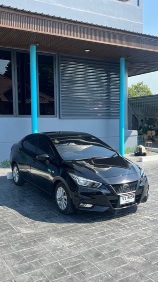 Nissan Almera 2021 1.0 EL Sedan เบนซิน ไม่ติดแก๊ส เกียร์อัตโนมัติ ดำ รูปที่ 2