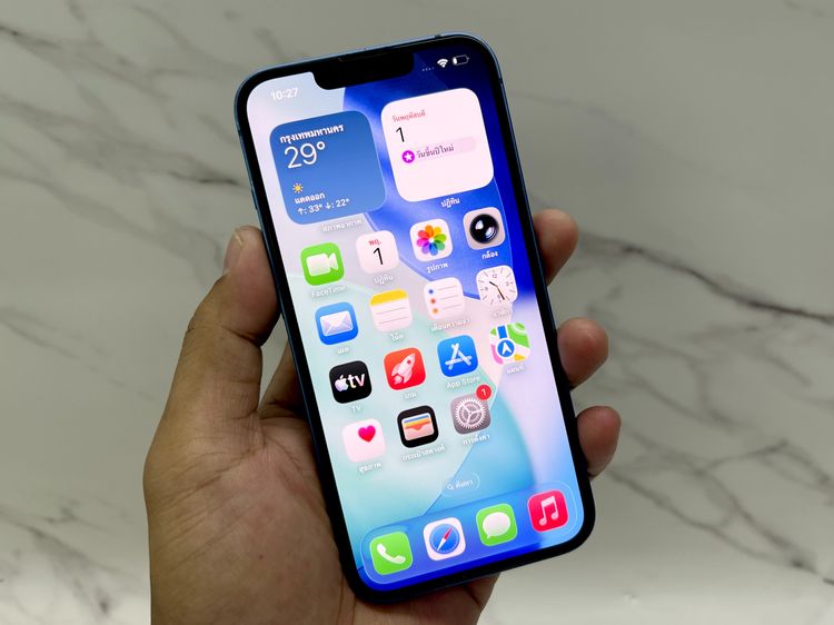 ขาย iPhone 13 256 GB เครื่องศูนย์ สีน้ำเงิน มือสอง