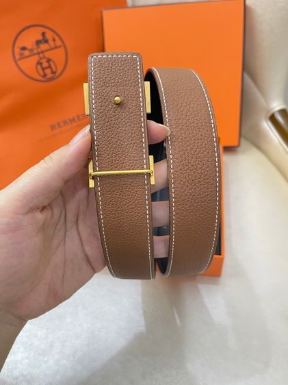 เข็มขัดHermes belt 32mm size80 สแตมป์R รูปที่ 11
