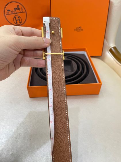 เข็มขัดHermes belt 32mm size80 สแตมป์R รูปที่ 7