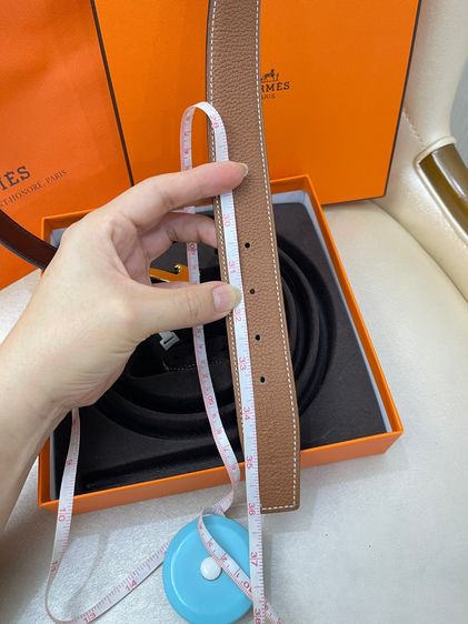 เข็มขัดHermes belt 32mm size80 สแตมป์R รูปที่ 6