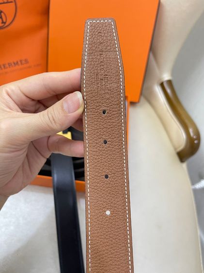 เข็มขัดHermes belt 32mm size80 สแตมป์R รูปที่ 9