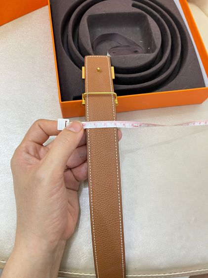 เข็มขัดHermes belt 32mm size80 สแตมป์R รูปที่ 8