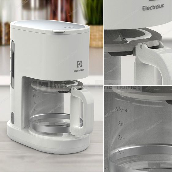 เครื่องชงกาแฟ แบบหยดหรือแบบดริปไฟฟ้า ELECTROLUX รุ่น E2CM1-200W กำลัง 1,000 วัตต์ สีขาว รูปที่ 6