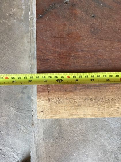 ไม้ มะค่า เก่า หน้า 13 นิ้ว  ยาว 37 นิ้ว ครึ่ง  รูปที่ 4