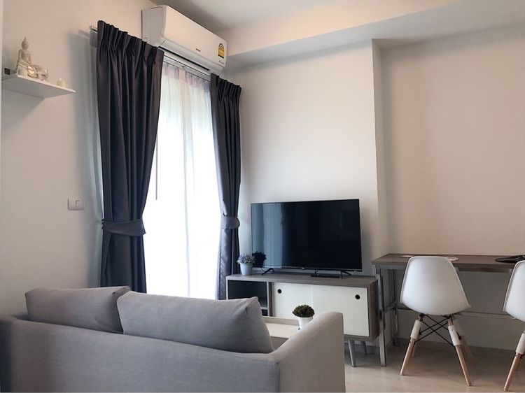 ตกแต่งครบ Pruksa 2019 ไม่อนุญาต ใช่ 1 ห้องนอน ห้องมุม เฟอร์ครบ ใกล้ MRT ห้วยขวาง Chapter One Eco รูปที่ 2