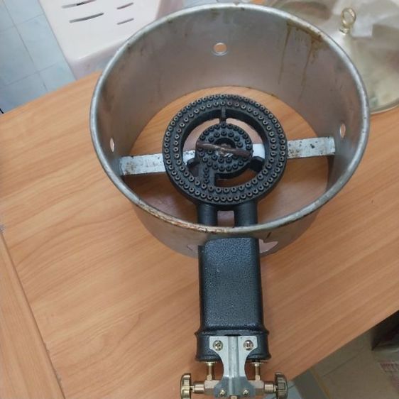 เบ้าขนมครกทองเหลืองพร้อมเตาบังลมสแตนเลส รูปที่ 4