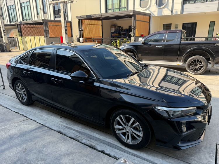 Honda Civic 2021 1.5 Turbo Sedan เบนซิน ไม่ติดแก๊ส เกียร์อัตโนมัติ ดำ รูปที่ 3