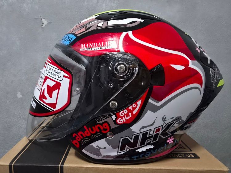 ขายหมวกกันน็อค open face NHK S1GP PRO ลาย Alonso lopez สนามอินโด size L ครบกล่อง รูปที่ 2