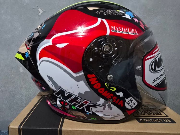 ขายหมวกกันน็อค open face NHK S1GP PRO ลาย Alonso lopez สนามอินโด size L ครบกล่อง รูปที่ 3