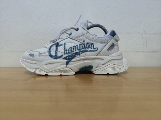 ขาว หนังสังเคราะห์ รองเท้าผ้าใบ UK 8.5 | EU 42 2/3 | US 9 อื่นๆ Champion Retro Sports  43.0 26.5 แท้ มือสอง