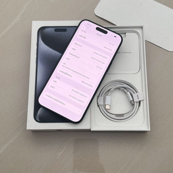 iPhone 15 Pro Max 512g สีบลู สภาพสวยมาก รูปที่ 4