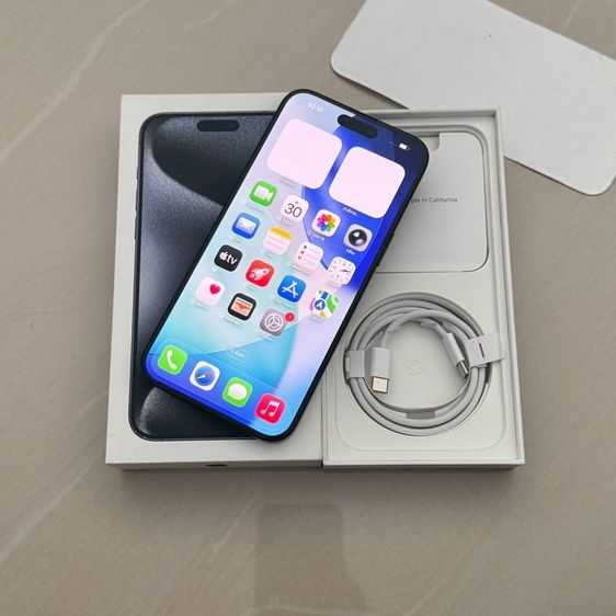 iPhone 15 Pro Max 512g สีบลู สภาพสวยมาก รูปที่ 2