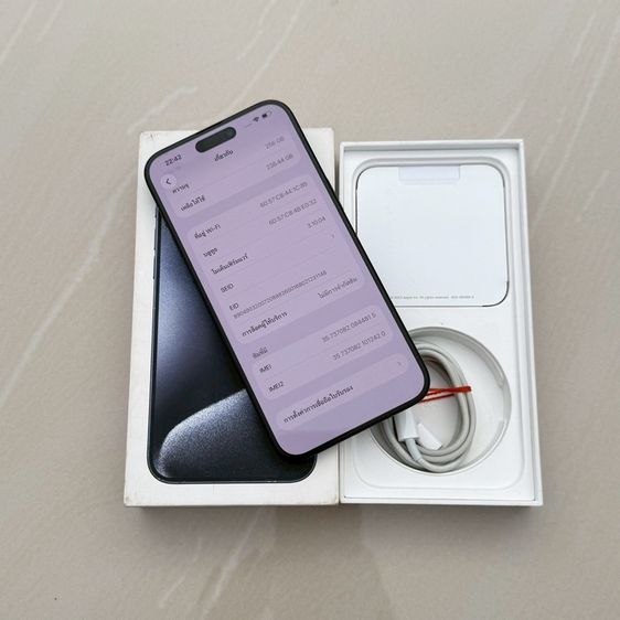 iPhone 15 Pro Max 256g สีบลู สภาพสวยมาก รูปที่ 4