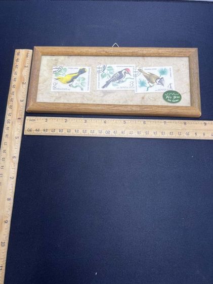 กรอบรูปแสตมป์นกวินเทจ (Vintage Soviet USSR Bird Stamps) รูปที่ 4