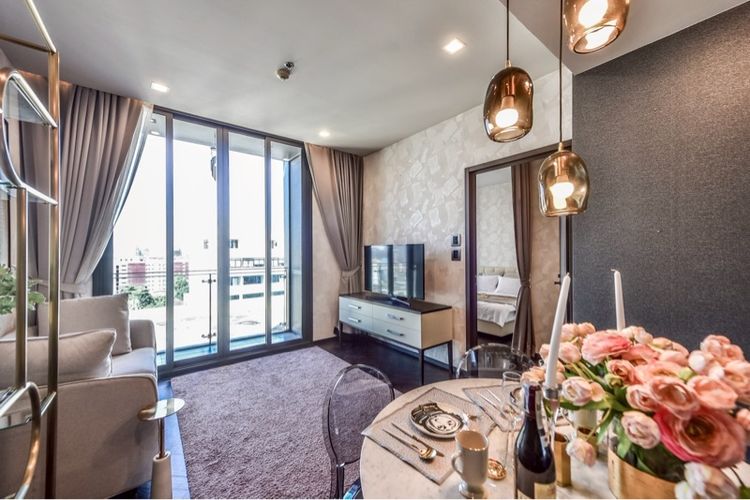 ตกแต่งครบ Sansiri 2017 ไม่อนุญาต ใช่ The Monument Sanampao 1 ห้องนอน 47 ตร.ม. ใกล้ BTS รูปที่ 4