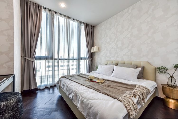 ตกแต่งครบ Sansiri 2017 ไม่อนุญาต ใช่ The Monument Sanampao 1 ห้องนอน 47 ตร.ม. ใกล้ BTS