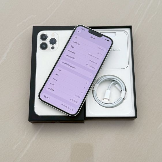 iPhone 13 Pro Max 256g สีขาว สภาพสวยมาก รูปที่ 3