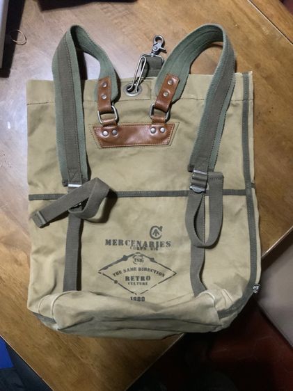 เป้เดินทางแบบถุงทะเล วินเทจ รูปที่ 2