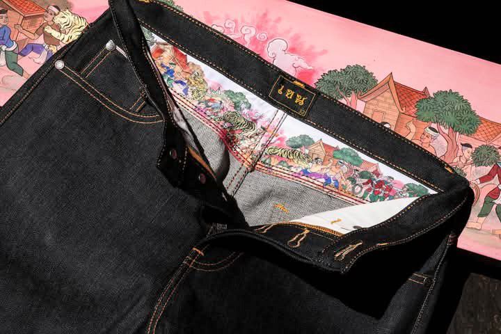 กางเกงยีนส์ ผ้าดิบ 16 ออนซ์ ริมแดง รุ่น"Taiger saming" รูปที่ 6