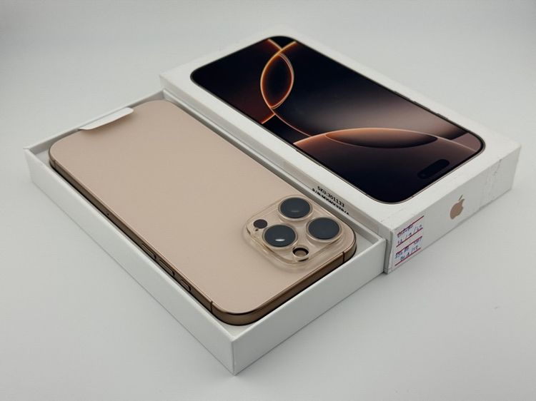 256 GB iPhone 16 ProMax 256gb สุขภาพแบต100 ประกันศูนย์ 9เดือน