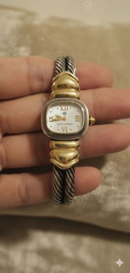 นาฬิกา ผู้หญิง ผลงาน David Yurman double cable ทองคำ14K 585 เงิน 925