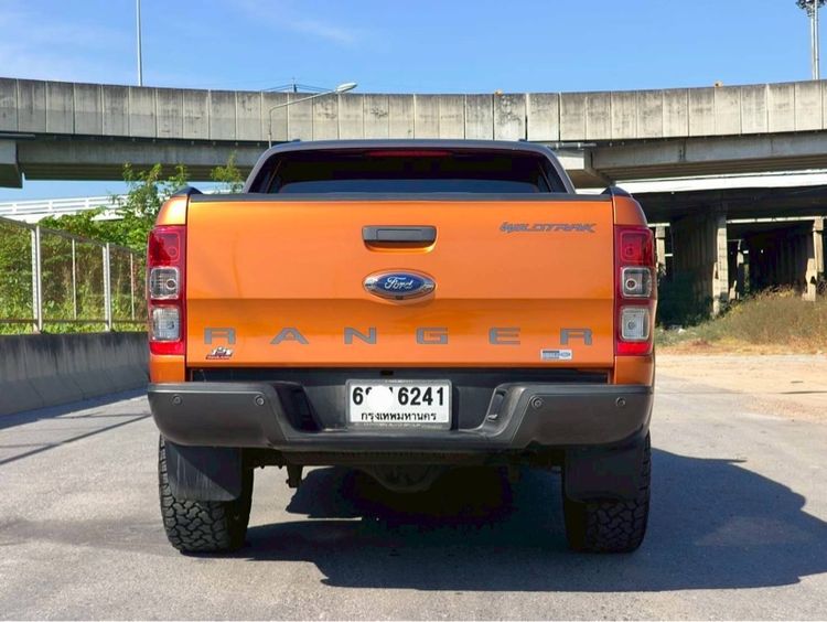 Ford Ranger 2017 3.2 Wildtrak 4WD Pickup ดีเซล ไม่ติดแก๊ส เกียร์อัตโนมัติ ส้ม รูปที่ 4