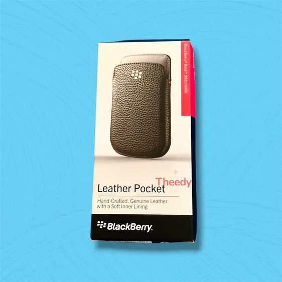 ขายซองหนังแท้ BlackBerry Leather Pocket สำหรับ Bold 9900 และ 9930 ของใหม่แท้