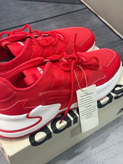 Adidas Neo Roamer Running Shoes White Solar Red FY6697 รูปที่ 5