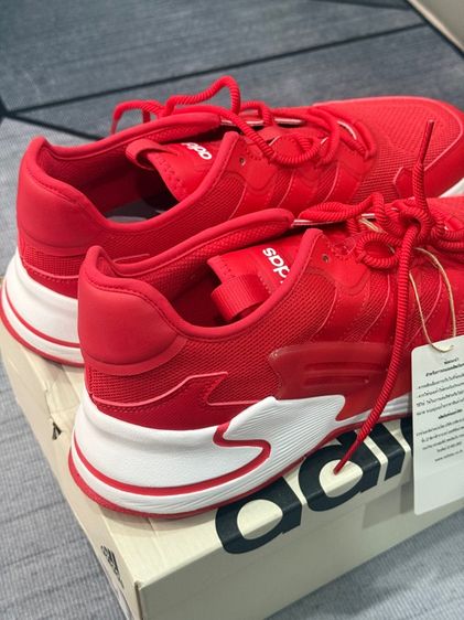 Adidas Neo Roamer Running Shoes White Solar Red FY6697 รูปที่ 3