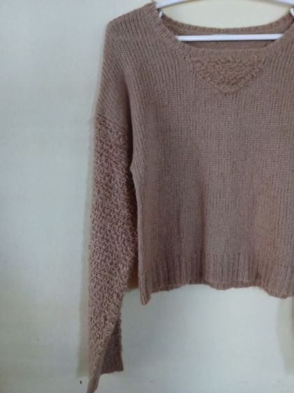 มีอสอง เสื้อกันหนาว ญี่ปุ่น สีน้ำตาล รูปที่ 4