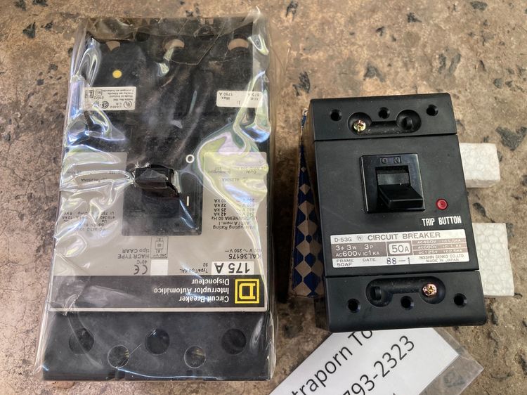 Square d main circuit breaker 175A kal36175+Nisshin50A  รูปที่ 2