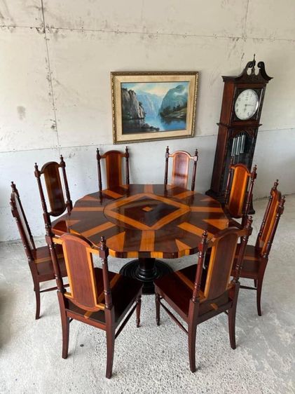 รับซื้อโต๊ะกินข้าวมือสองไม้สักไม้มะค่าไม้ประดู่ รูปที่ 8