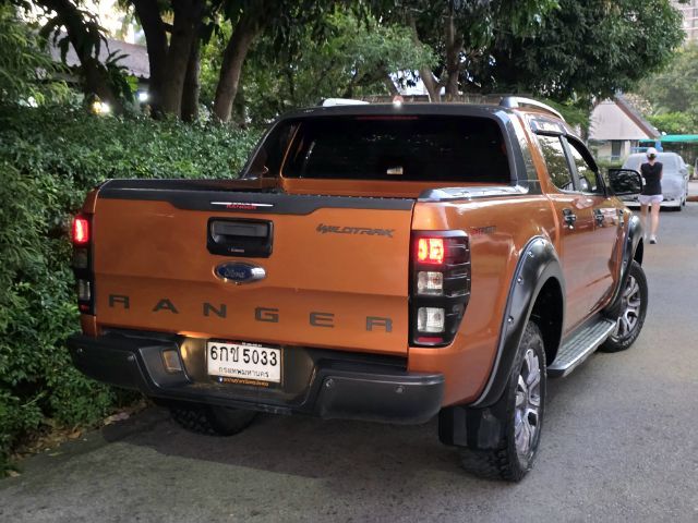 Ford Ranger 2017 2.2 Hi-Rider Wildtrak Pickup ดีเซล ไม่ติดแก๊ส เกียร์อัตโนมัติ ส้ม รูปที่ 2