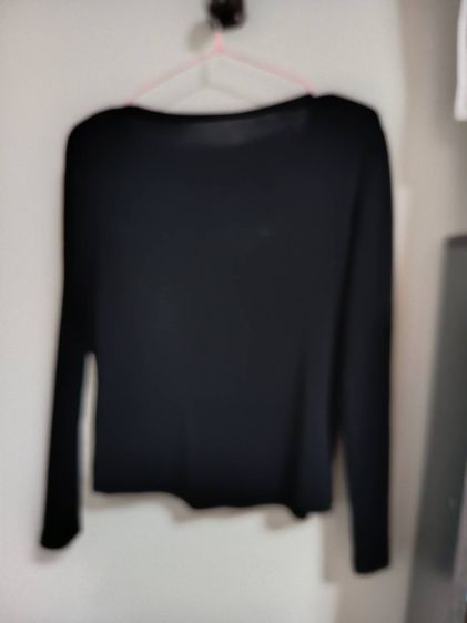 เสื้อแขนยาวสีดำผ้า รูปที่ 4