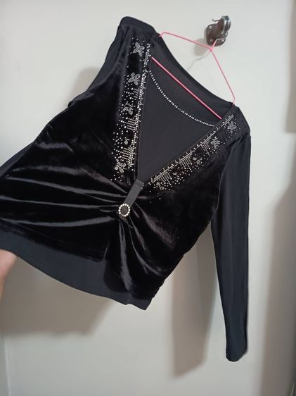 เสื้อแขนยาวสีดำผ้า รูปที่ 6