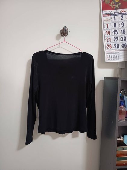 เสื้อแขนยาวสีดำผ้า รูปที่ 5