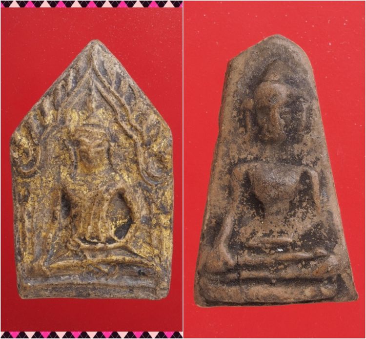 ญ103-ด1.พระขุนแผนกระเบื้องเคลือบ-พระผงสุพรรณ องค์ๆละ 419 บ.