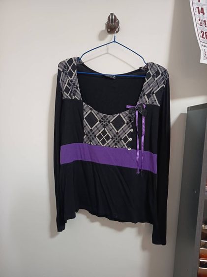 เสื้อแขนยาวดำม่วง รูปที่ 4