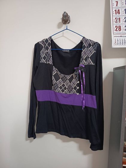 เสื้อแขนยาวดำม่วง รูปที่ 6