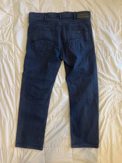 Emporio Armani Jeans กางเกงยีนส์แท้ มือสอง สีกรมเข้ม ทรงตรง รูปที่ 3