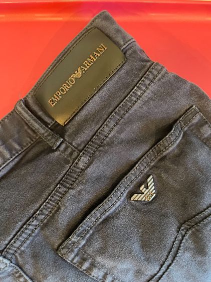 Emporio Armani Jeans กางเกงยีนส์แท้ มือสอง สีกรมเข้ม ทรงตรง รูปที่ 5