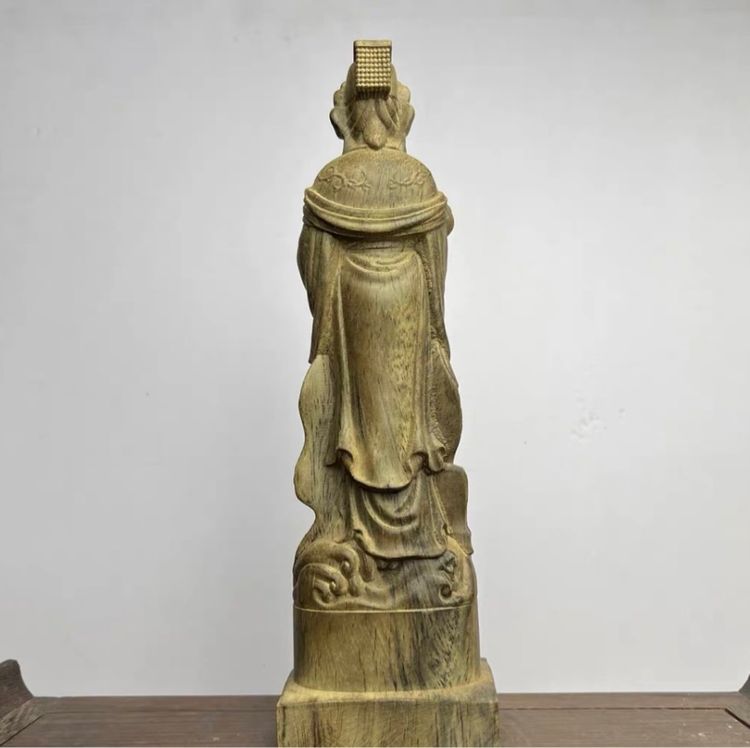 ✨เจ้าแม่ทับทิมแกะสลักจากไม้กฤษณา  รูปที่ 4