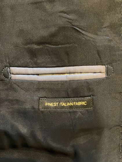 Massimo Dutti สูทผู้ชาย สีดำ Super 120’s Wool ผ้าอิตาลี มือสองสภาพดี รูปที่ 4