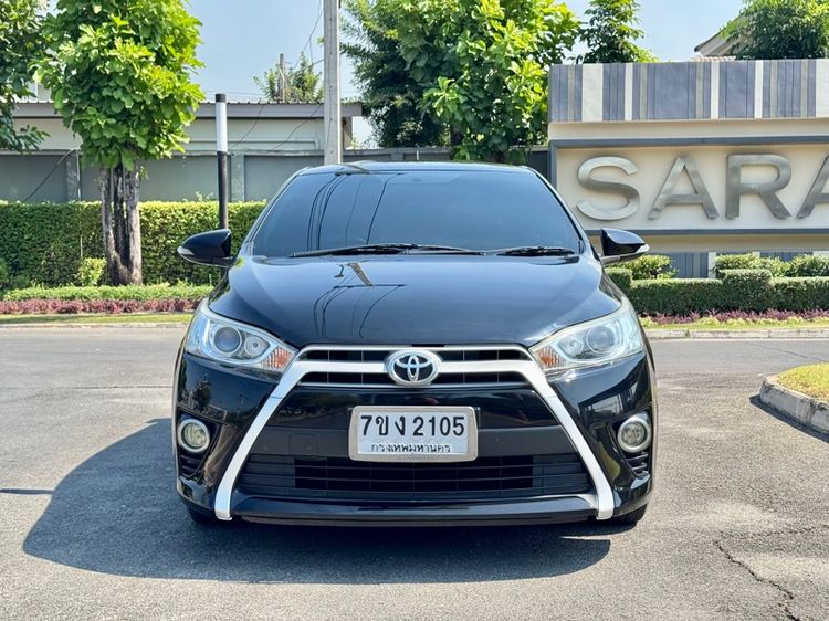 Toyota Yaris 2015 1.2 G Sedan เบนซิน ไม่ติดแก๊ส เกียร์อัตโนมัติ ดำ รูปที่ 2