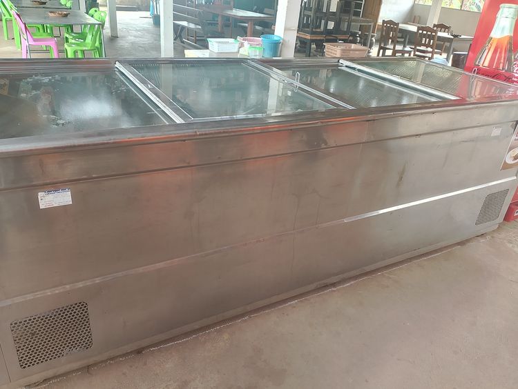 ตู้แช่หมูกะทะขนาด3.50เมตรคอมแยกบนล่าง