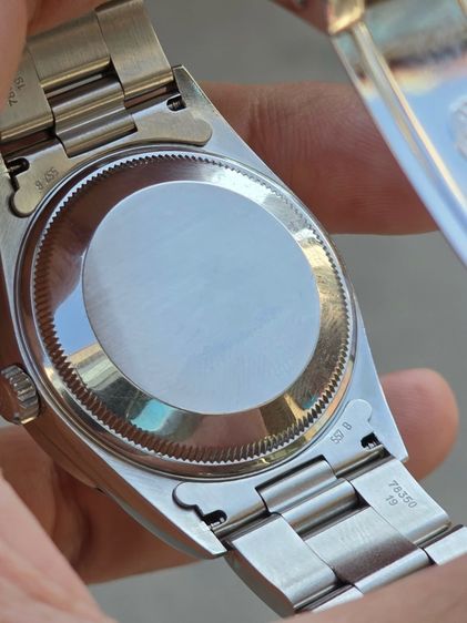 นาฬิกา Rolex Oyster Perpetual Date Silver Dial Ref.15210 Series "K" Year 2001 ขอบรางรถไฟ รูปที่ 12